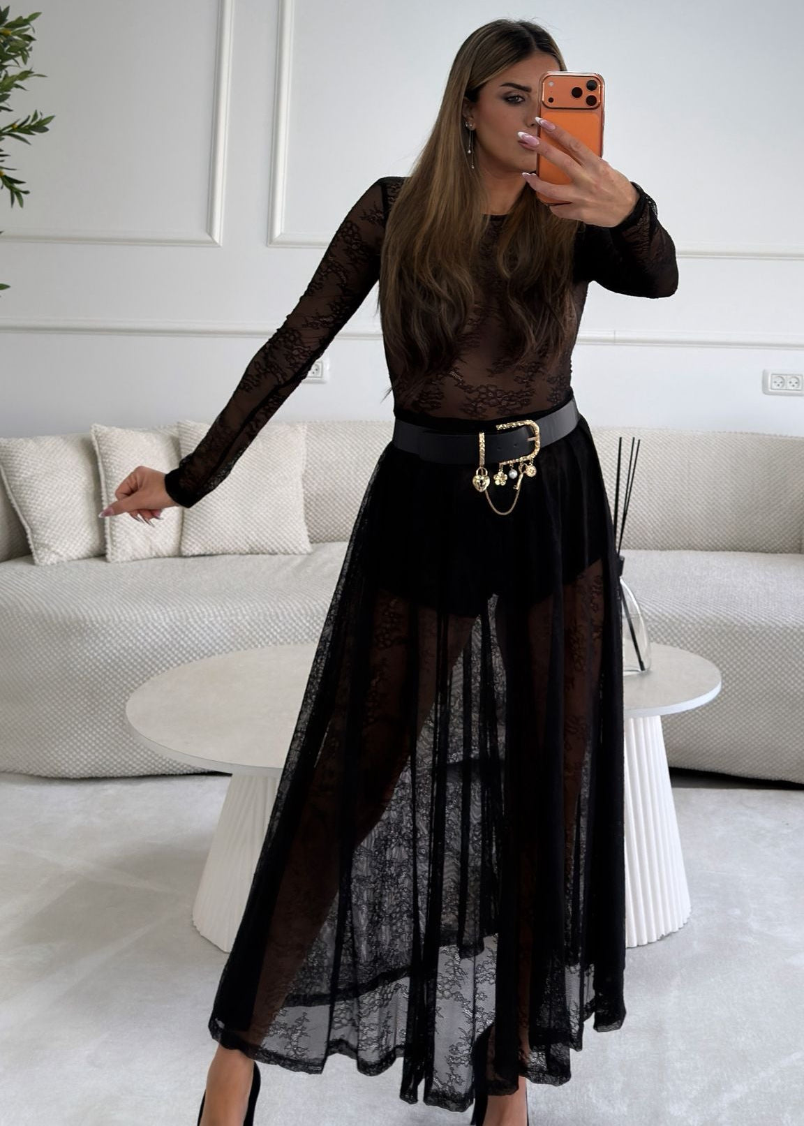 שמלת גוזלן - שחור