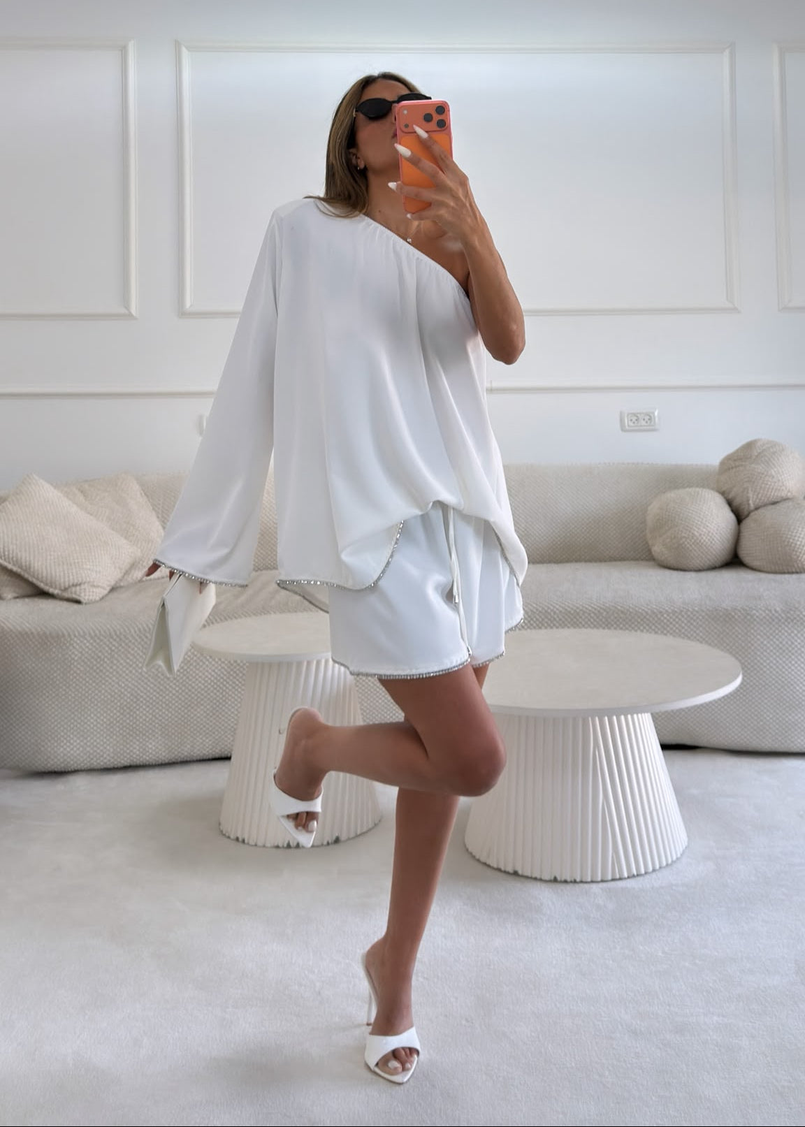 חליפת סלין - לבן