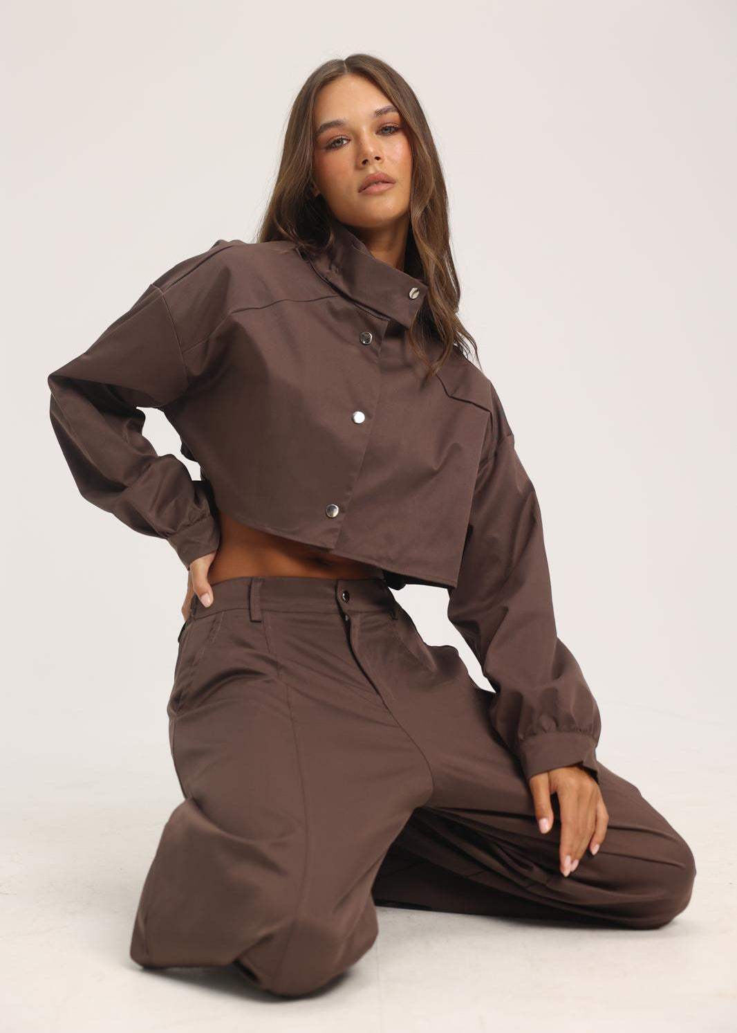 חליפת סוליטר - חום
